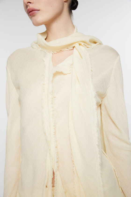 (image for) Eco-Conscious Crepe scarf blouse